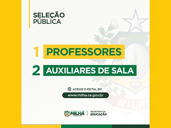EDITAL 004/2022 - CONTRATAÇÃO DE PROFESSORES E AUXILIARES DE SALA